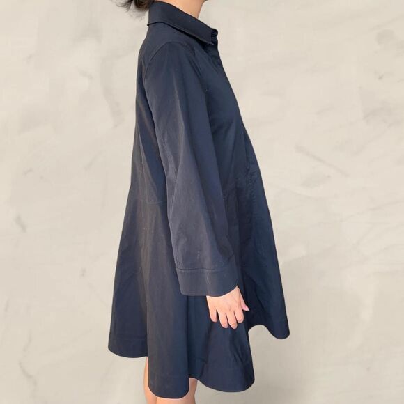 Cos black cotton utility shirt dress size 6 - Picture 2 of 6